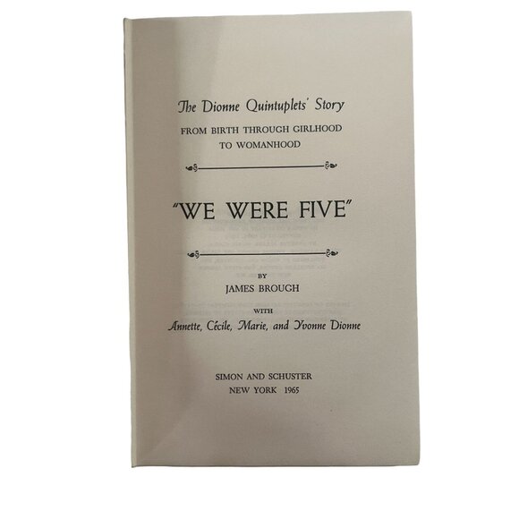 Hardcover 1965 We Were Five James Brough Simon and Schuster - Picture 3 of 4